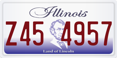 IL license plate Z454957