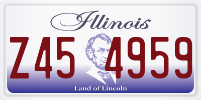 IL license plate Z454959