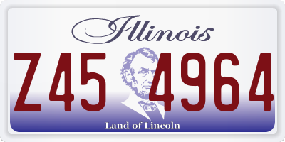 IL license plate Z454964