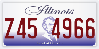 IL license plate Z454966