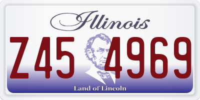 IL license plate Z454969
