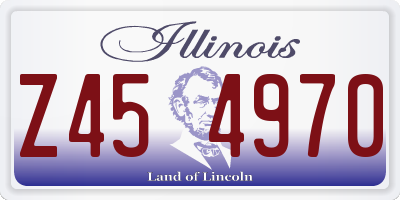 IL license plate Z454970