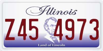 IL license plate Z454973