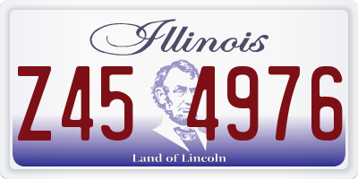IL license plate Z454976