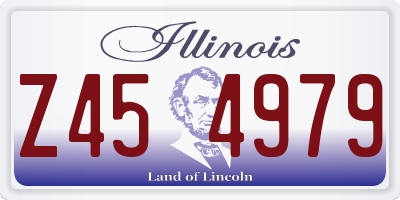 IL license plate Z454979