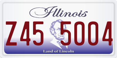 IL license plate Z455004