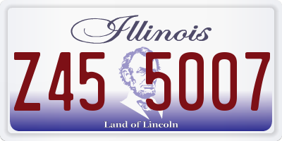 IL license plate Z455007