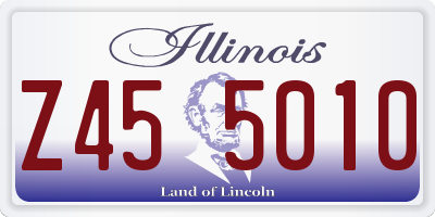 IL license plate Z455010