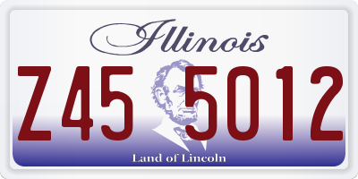 IL license plate Z455012