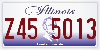 IL license plate Z455013