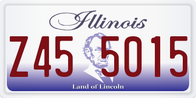IL license plate Z455015