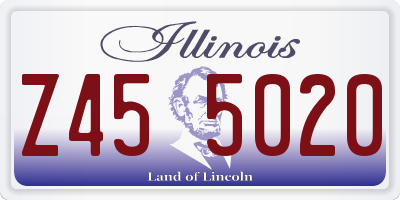 IL license plate Z455020