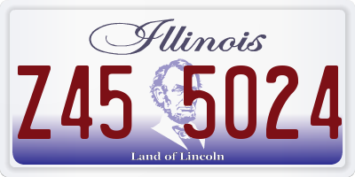 IL license plate Z455024