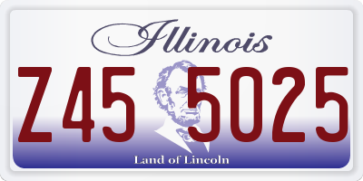 IL license plate Z455025