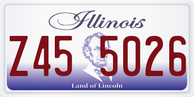 IL license plate Z455026