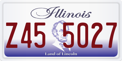 IL license plate Z455027