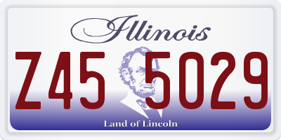 IL license plate Z455029