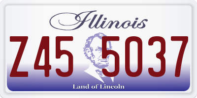 IL license plate Z455037