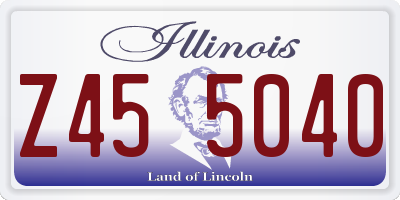 IL license plate Z455040