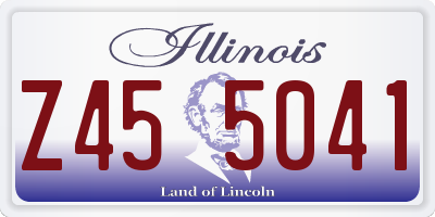 IL license plate Z455041