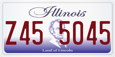 IL license plate Z455045