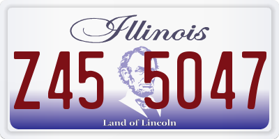 IL license plate Z455047