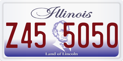 IL license plate Z455050