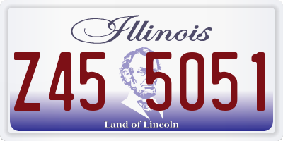 IL license plate Z455051