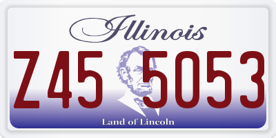 IL license plate Z455053