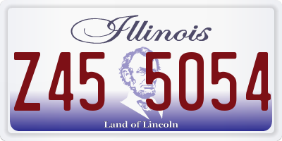 IL license plate Z455054