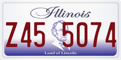 IL license plate Z455074