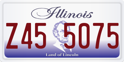 IL license plate Z455075