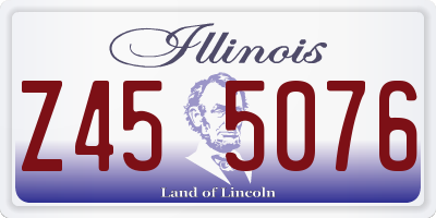 IL license plate Z455076