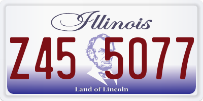 IL license plate Z455077