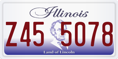 IL license plate Z455078