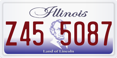 IL license plate Z455087