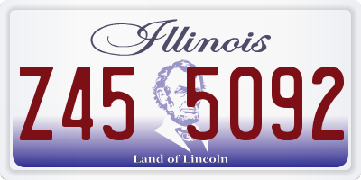 IL license plate Z455092