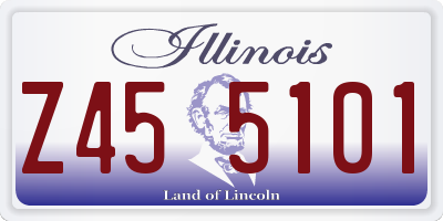 IL license plate Z455101