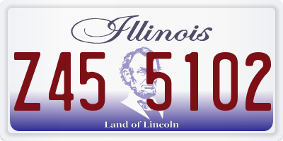 IL license plate Z455102