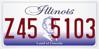 IL license plate Z455103