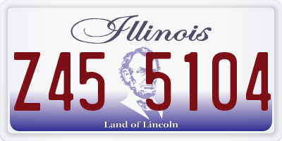 IL license plate Z455104