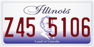IL license plate Z455106