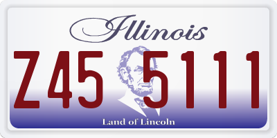 IL license plate Z455111