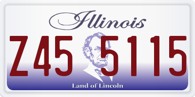 IL license plate Z455115