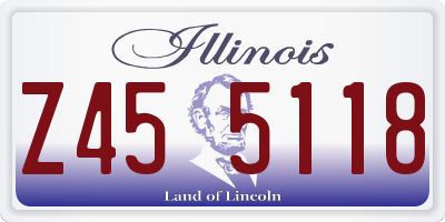 IL license plate Z455118