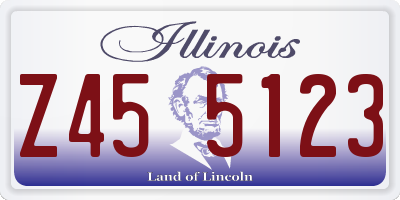 IL license plate Z455123