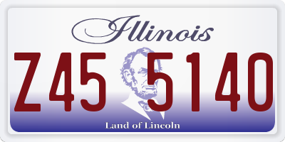 IL license plate Z455140
