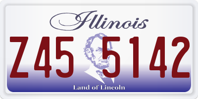 IL license plate Z455142