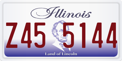 IL license plate Z455144