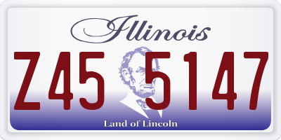 IL license plate Z455147